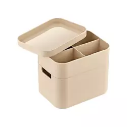 Органайзер для косметики дворівневий з кришкою OKYANUS (OKY-674) Органайзер для косметики дворівневий з кришкою OKYANUS (OKY-674)