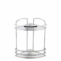 Кутова дворівнева полиця для ванни хром Tekno-Tel BK082SS Кутова дворівнева полиця для ванни хром Tekno-Tel BK082SS