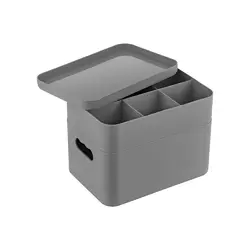 Органайзер для косметики дворівневий з кришкою OKYANUS (OKY-673) Органайзер для косметики дворівневий з кришкою OKYANUS (OKY-673)