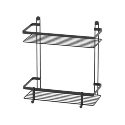 Полиця дворівнева з гачками Tekno-tel (ES067H) Полиця дворівнева з гачками Tekno-tel (ES067H)