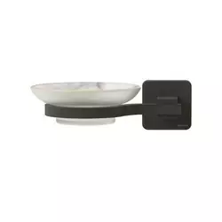 Тримач для мила матовий чорний Tekno-Tel MG366 Тримач для мила матовий чорний Tekno-Tel MG366