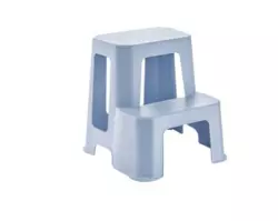 Табурет-драбина з пластику великий-блакитний 427*442*442 мм HERCULES TWO STEP TALL STOOL Табурет-драбина з пластику великий-блакитний 427*442*442 мм HERCULES TWO STEP TALL STOOL