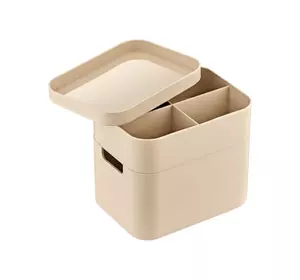 Органайзер для косметики дворівневий з кришкою OKYANUS (OKY-674) Органайзер для косметики дворівневий з кришкою OKYANUS (OKY-674)