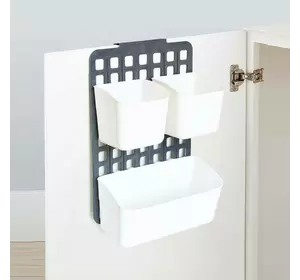 50842 Органайзер навісний на 3 кошика (1великий+2малих)11x25x36 см, пластик 50842 Органайзер навісний на 3 кошика (1великий+2малих)11x25x36 см, пластик