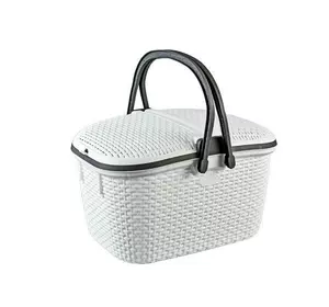1036 Кошик для пікніка Ротанг 30л. -білий 1036 Кошик для пікніка Ротанг 30л. -білий