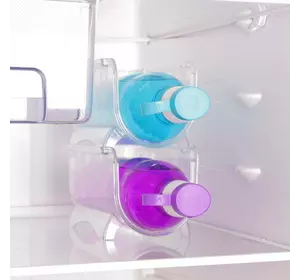 50819 Органайзер для холодильника під пляшку 20,4x11,3x10,501 см, прозорий пластик 50819 Органайзер для холодильника під пляшку 20,4x11,3x10,501 см, прозорий пластик