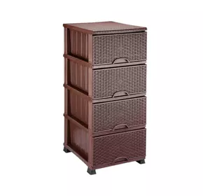 Комод на 4 шухляди Elif Plastik В'ЯЗКА (U298) Комод на 4 шухляди Elif Plastik В'ЯЗКА (U298)