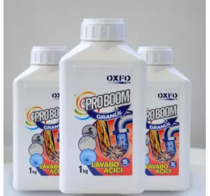 OXFO PRO Очищувач для мийки і зливу гранульований PROBOOM ECO, 15 використань, 1л