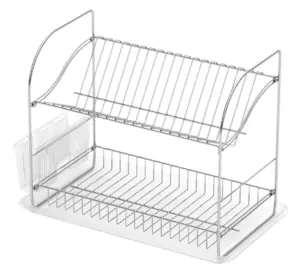 Сушка-стійка для посуду хром Tekno-tel (КВ002) Сушка-стійка для посуду хром Tekno-tel (КВ002)