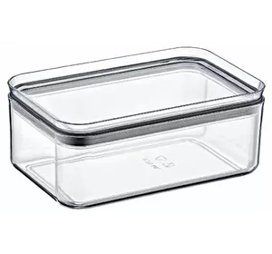 Прозорий контейнер Emhouse для харчових продуктів 1,75л, прямокутний (EP-156) Прозорий контейнер Emhouse для харчових продуктів 1,75л, прямокутний (EP-156)