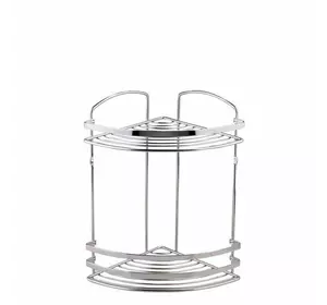 Кутова дворівнева полиця для ванни хром Tekno-Tel BK082SS Кутова дворівнева полиця для ванни хром Tekno-Tel BK082SS