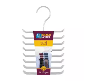 Вішак для краваток 1,9x17x27,7 см, пластик, 50813 Вішак для краваток 1,9x17x27,7 см, пластик, 50813