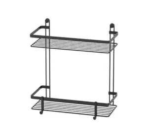 Полиця дворівнева з гачками Tekno-tel (ES067H) Полиця дворівнева з гачками Tekno-tel (ES067H)