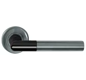 Ручка дверна на розетці матовий чорний хром Condi Collection (103) Ручка дверна на розетці матовий чорний хром Condi Collection (103)