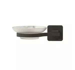 Тримач для мила матовий чорний Tekno-Tel MG366 Тримач для мила матовий чорний Tekno-Tel MG366