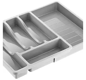 FT-054 Лоток для столових приладів розсувний, пластик FT-054 Лоток для столових приладів розсувний, пластик