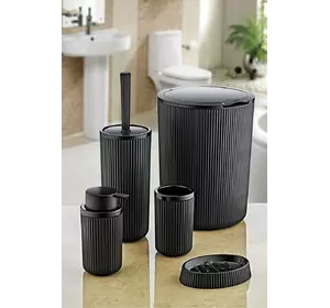 FT-410  Набір для ванної кімнати (5 предметів), чорний FT-410  Набір для ванної кімнати (5 предметів), чорний